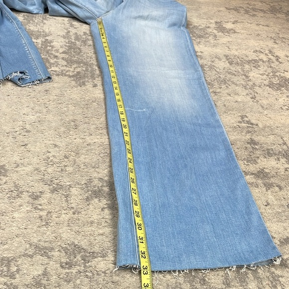 New L’Agence Scottie Wide Leg High Rise Jeans Bayview Light Blue Sz 31 - Picture 9 of 12